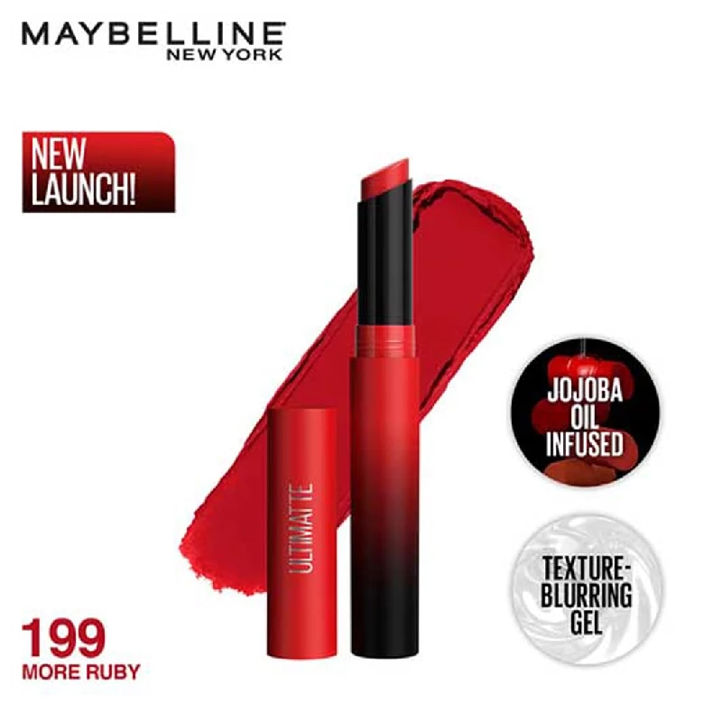 Maybelline New York Lipstick, 199 More Ruby-2.webp